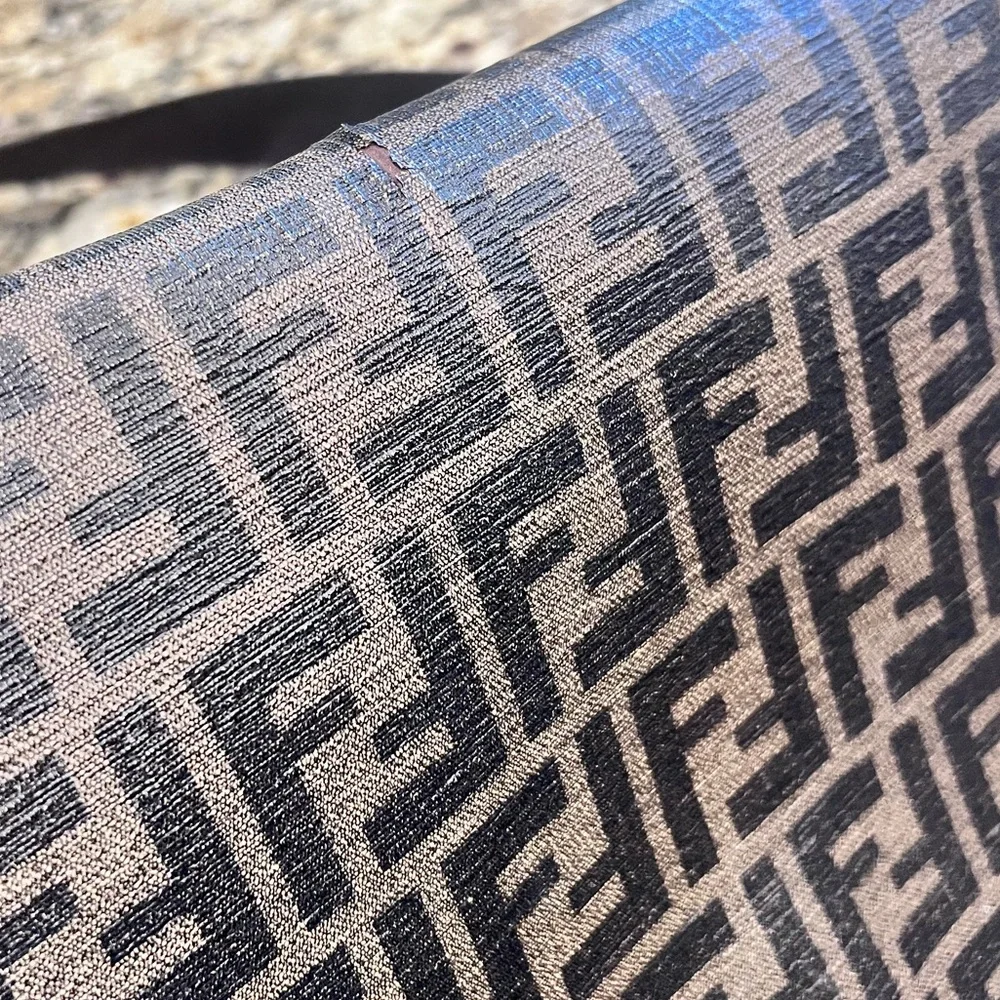 Vintage Rare Authentic Fendi Monogram Zucca Messenger Laptop Bag